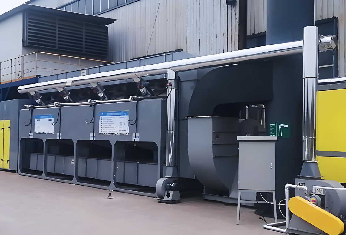 鄭州樸華科技固廢處理設(shè)備車間工作場景